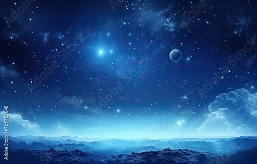 stars in a space background