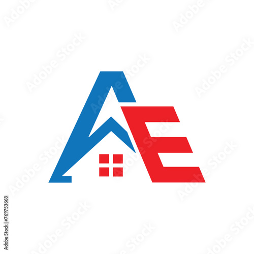 Ae real estate Business Logo vector template