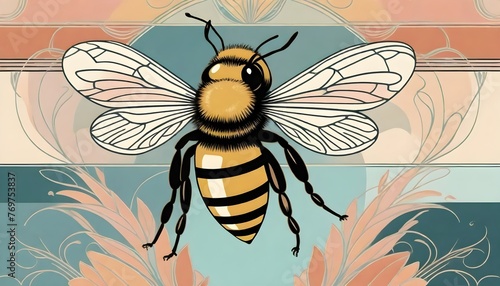 A coloful honey bee (148)