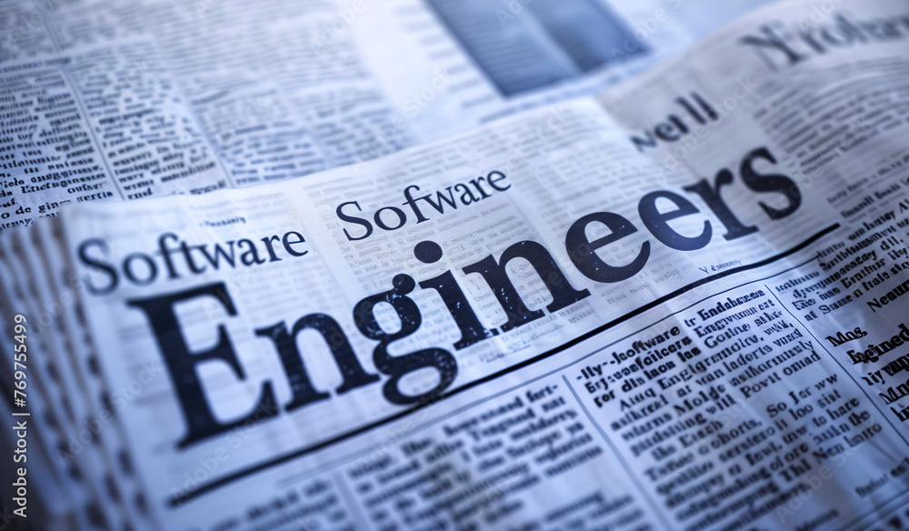 Newspaper of The Software Engineers News Background. Newspaper of The Software Engineers News Background.