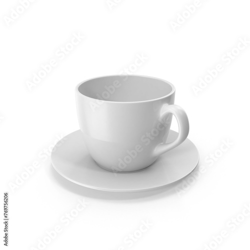 Cup with White Plate