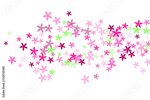 Myosotis minimal flowers vector design. Gentle meadow floral shapes scattered...