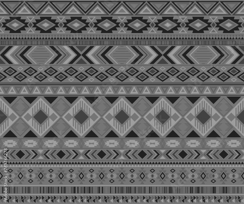American indian pattern tribal ethnic motifs geometric vector background.