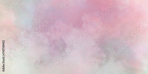 Beautiful Pink purplish abstract background. White clouds, blurred sky, abstract pastel colors. colorful pastel paint. watercolor painting on textured paper, pink, blue and orange. watercolor splashes