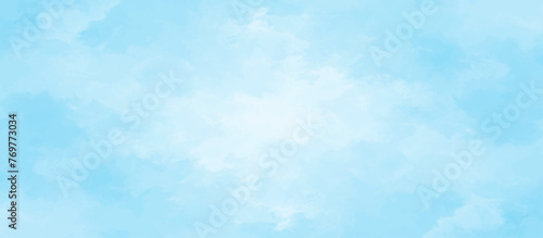 Blue sky with cloud .Beautiful blue sky with white clouds .bright cloud cover in the sun calm clear winter air background .gradient light white background.	