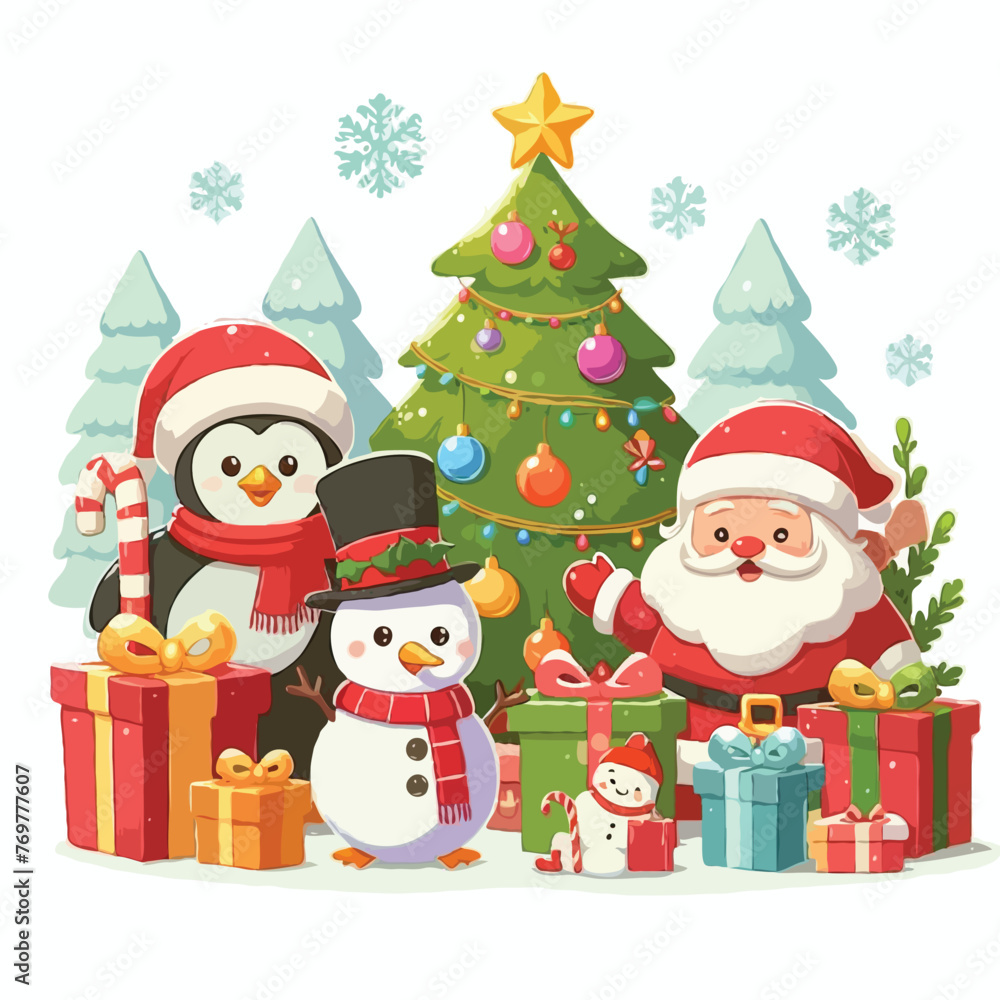 new christmas vector on white background new christmas vector on white background