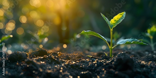 Resilient Seed Sprout Signaling Agricultural Advancements and a Promising Future for Sustainable Growth photo