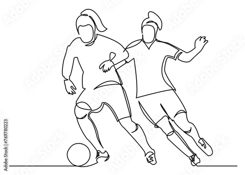 woman football player