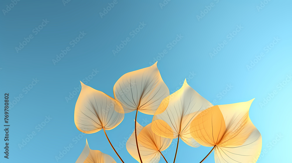 Fototapeta premium simple natural leaves background