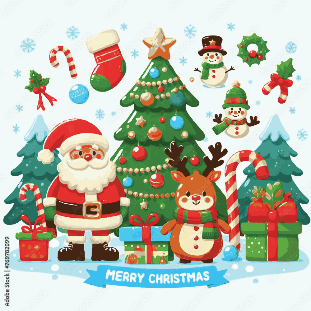 new christmas vector on white background new christmas vector on white background