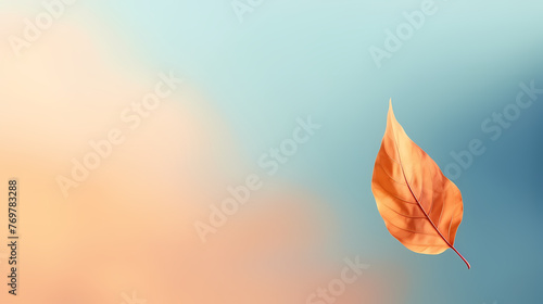simple natural leaves background