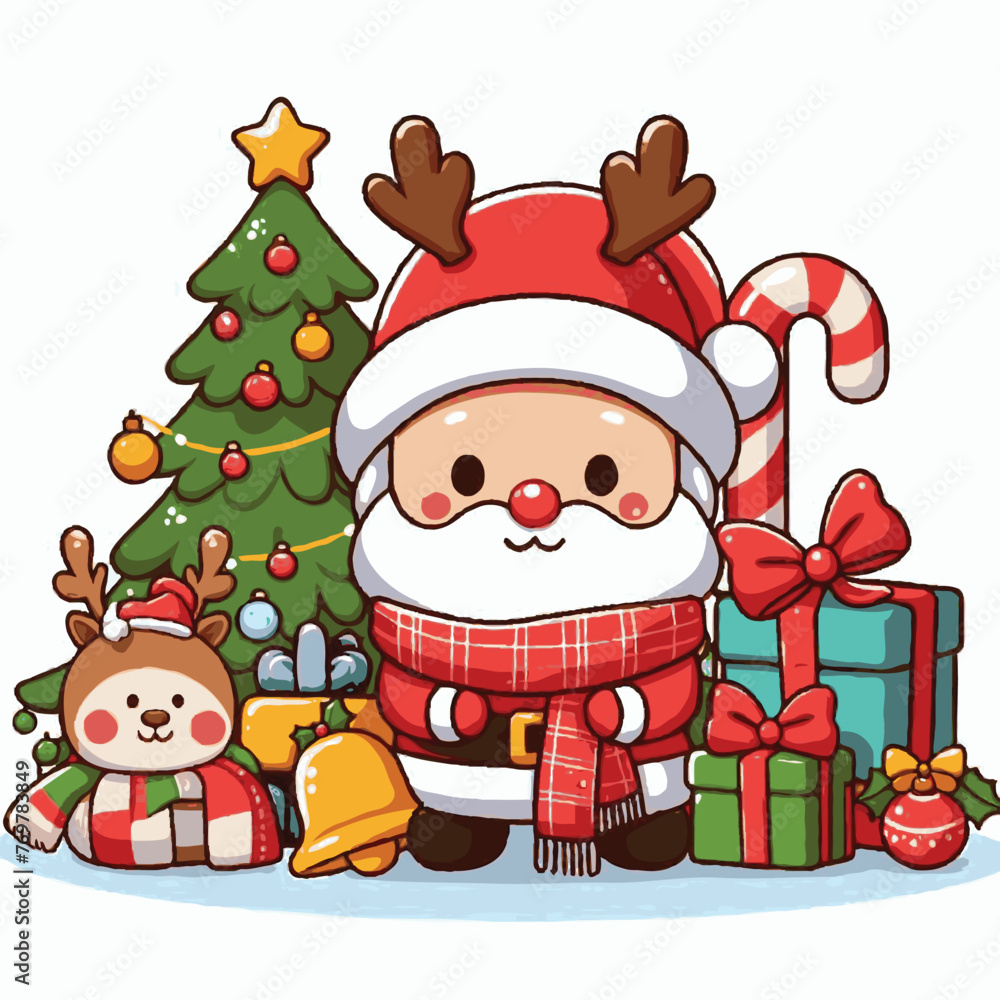 new christmas vector on white background new christmas vector on white background
