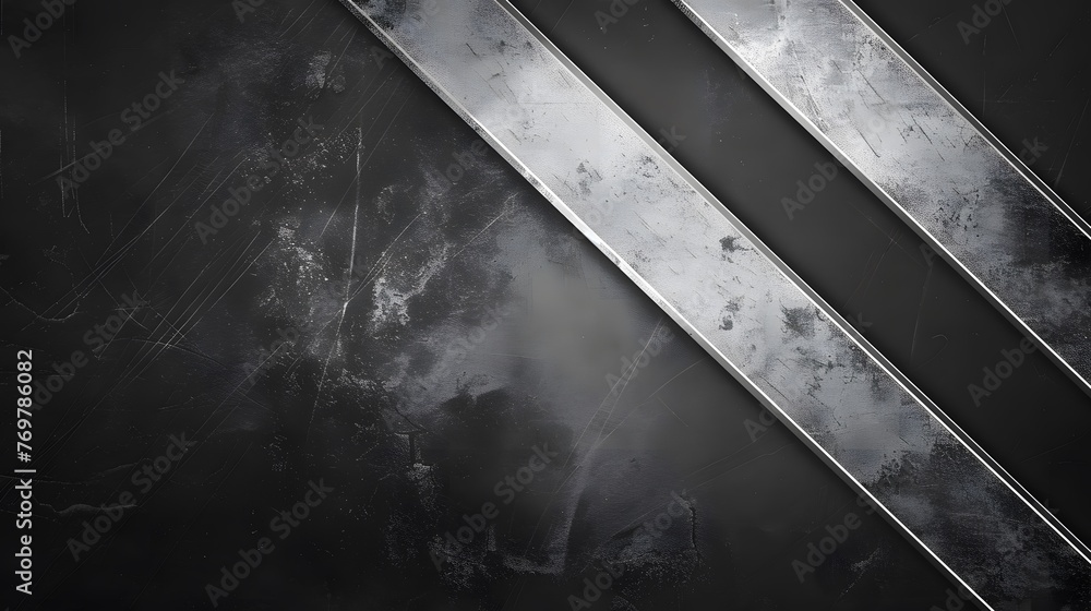 Smooth diagonal stripes displaying grunge texture over black wall, somber grungy surface Smooth diagonal stripes displaying grunge texture over black wall, somber grungy surface