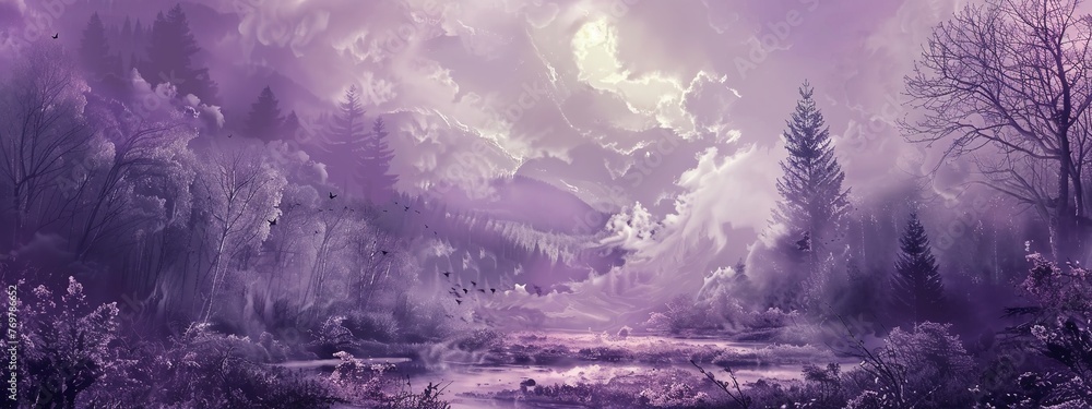 Purple Tones Background - obrazy, fototapety, plakaty 