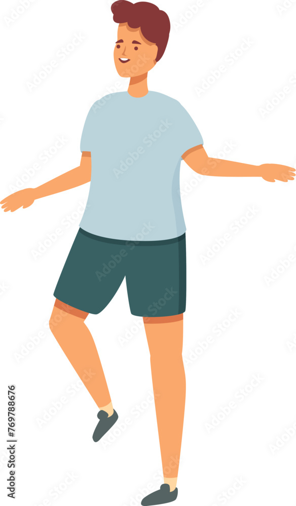 Funny playing kid icon cartoon vector. Park walking around. Home granny visit Funny playing kid icon cartoon vector. Park walking around. Home granny visit