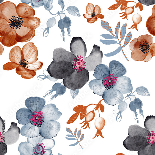seamless floral pattern © Olesia La