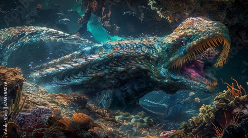 A massive sea monster lurks...