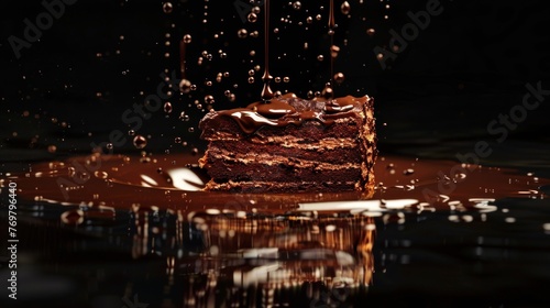 Sensational Chocolate Symphony Immerse Yourself in the Action Packed Dripping of Decadent Cake