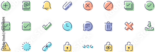 Set of Basic Elements icons