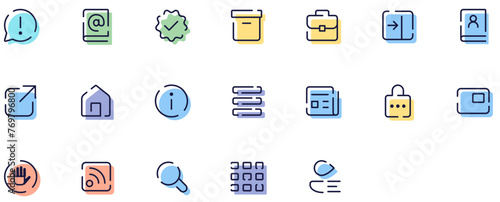 Set of Website Elements icons