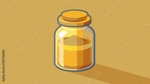  Closeup of a small bottle filled with potent goldenhued turmeric powder widely recognized in Chinese medicine for its powerful antiinflammatory