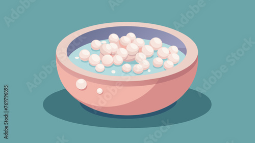  A small container filled with tiny finely crushed pearls believed to have healing properties in traditional medicine.