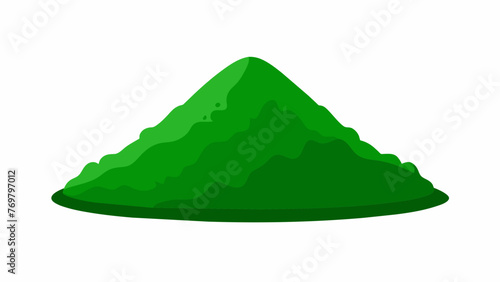  A small pile of bright green spirulina powder known for its detoxifying and energyboosting properties commonly used in Chinese herbal medicine.