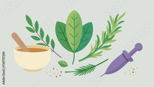  Aromatic herbs such as rosemary and sage are carefully harvested and dried to be used in aromatherapy blends.