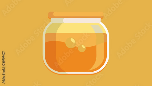 A jar of goldenhued honey a natural sweetener that also has antiinflammatory and immuneboosting properties when used in teas or remedies.
