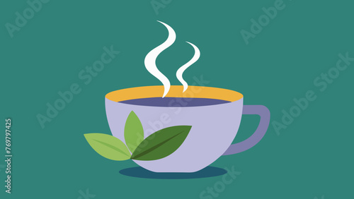  A closeup of a hot cup of herbal tea steaming and emitting a soothing aroma showcasing the sensory experience of incorporating herbs into