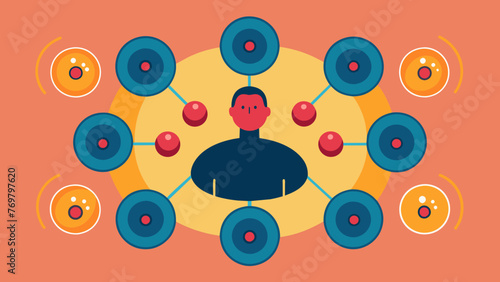  A collection of small circular magnets used in magnetized cupping therapy to stimulate specific pressure points on the body.