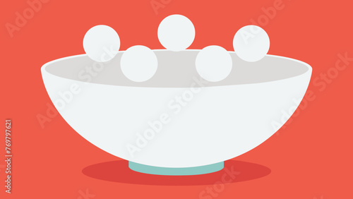  A bowl containing several smooth white suction cups used in dry cupping a technique often found in ancient Greek and Roman practices.