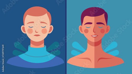  A before and after comparison photo of a persons neck showcasing visible relaxation and decreased pain levels through cupping therapy.