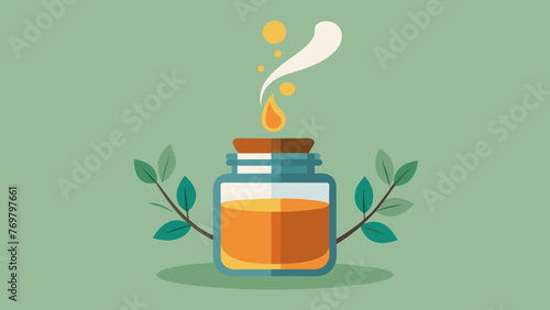  A jar of smooth fragrant oil poured over the skin before cupping to help the cups glide smoothly and prevent bruising.