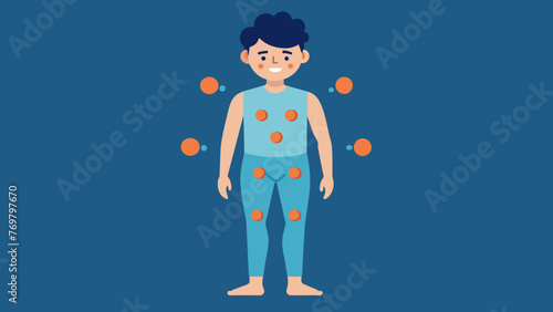  Before cupping therapy a persons legs are covered in dark circles and bruises a result of poor circulation.