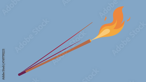  A closeup of burning incense sticks often used during reflexology treatments for their soothing aroma and believed healing properties.