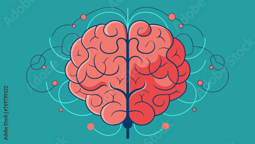  The intricate lines and curves of a persons brain highlighting the complexity of the mind and its powerful influence on the body.