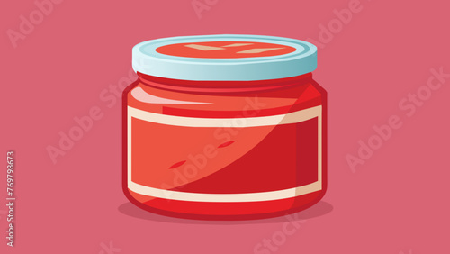  A jar of vibrant red herbal paste made from natural ingredients used for topical application and known for its antiinflammatory and