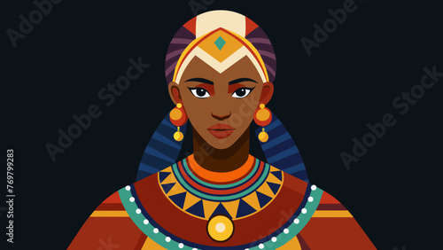  A detailed image of colorful beads and shells intricately woven into traditional African clothing worn by people during ceremonial healing