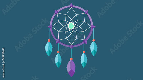  Delicate wirewrapped crystals adorn a dreamcatcher creating a beautiful and energetically charged piece of decor. The crystals chosen for their