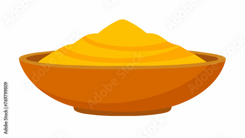  A bowl of fragrant golden turmeric powder highlighting the use of this powerful e in traditional Ayurvedic medicine for its antiinflammatory