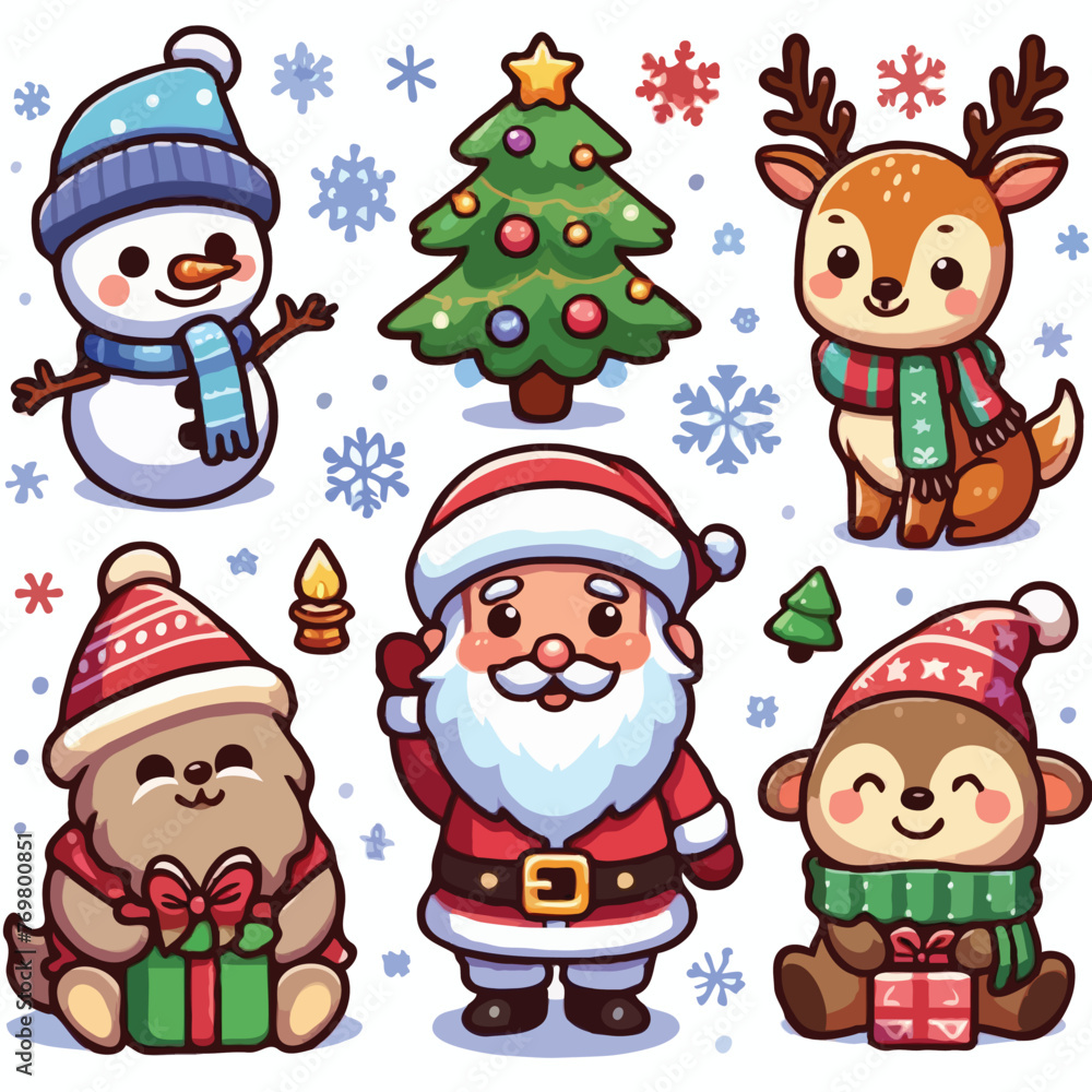 new chrismas vector on white background new chrismas vector on white background