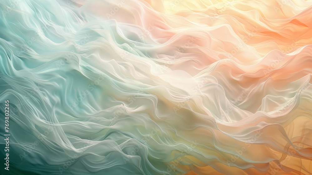 Abstract waves in soft, pastel hues. Soft brushstrokes, subtle gradients, delicate textures, warm hues. Generated by artificial intelligence. Abstract waves in soft, pastel hues. Soft brushstrokes, subtle gradients, delicate textures, warm hues. Generated by artificial intelligence.