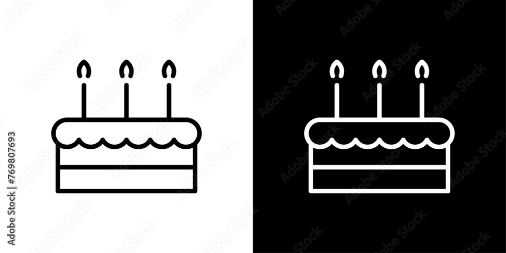 誕生日ケーキの編集可能なベクターデザイン 誕生日ケーキの編集可能なベクターデザイン