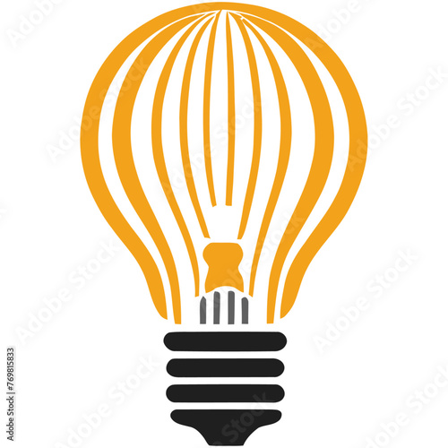 Logo - Hot Air Balloon as Lightbulb - A Spark of Creativity