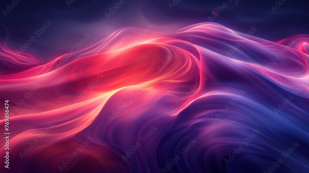 illuminated waves design on dark background illuminated waves design on dark background