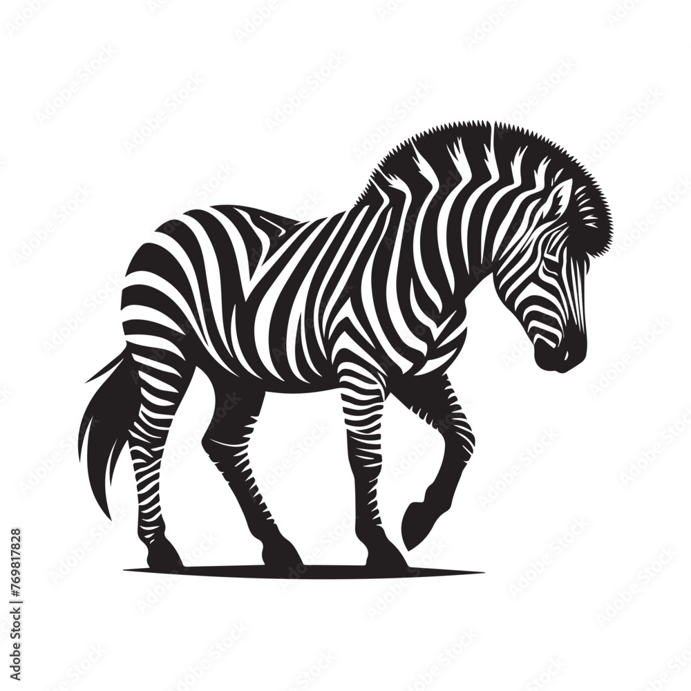 Obraz premium zebra silhouette image ,zebra silhouette clipart ,zebra silhouette vector ,zebra silhouette png 