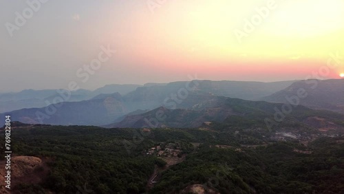 24 March 2024, Pratapgad: Historic Maratha fort, one of the Most crucial forts of Shivaji Maharaj, Near Mahabaleshwar, Maharashtra, India. photo