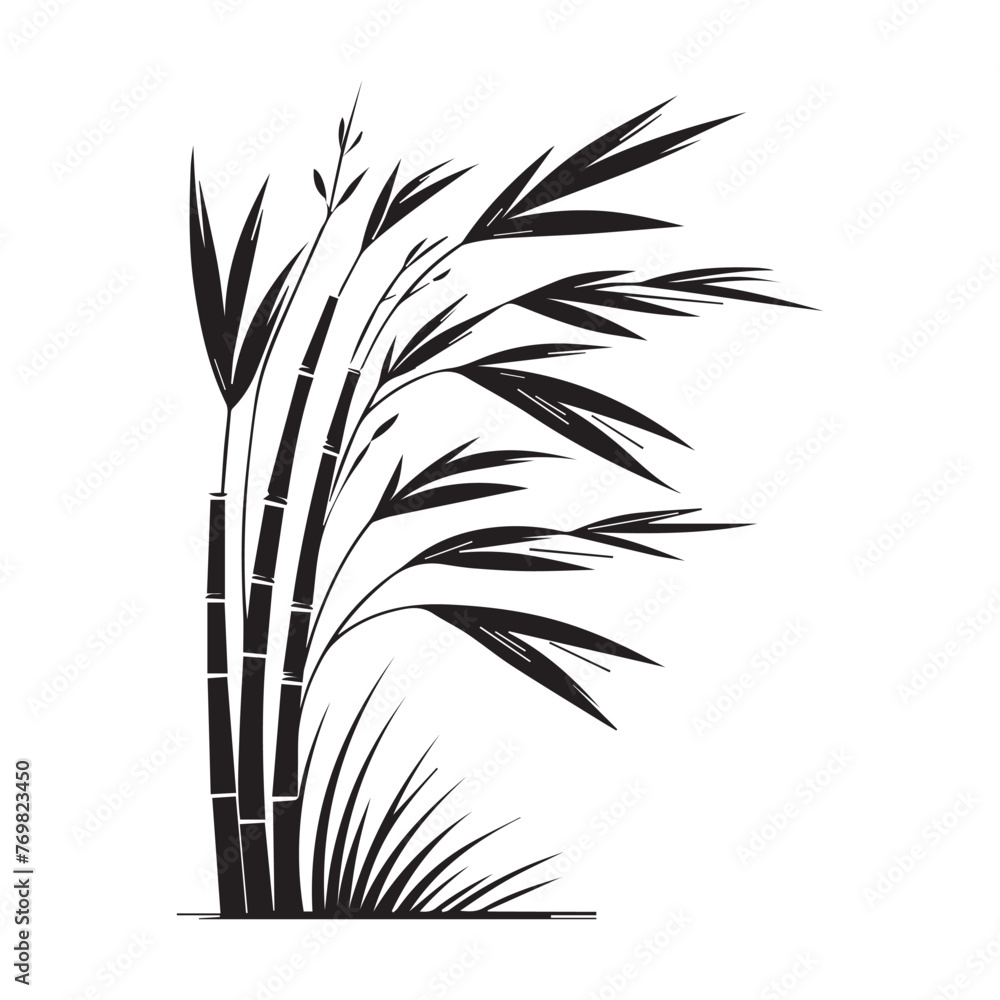 Obraz premium wheat tree simple vector logo - 014