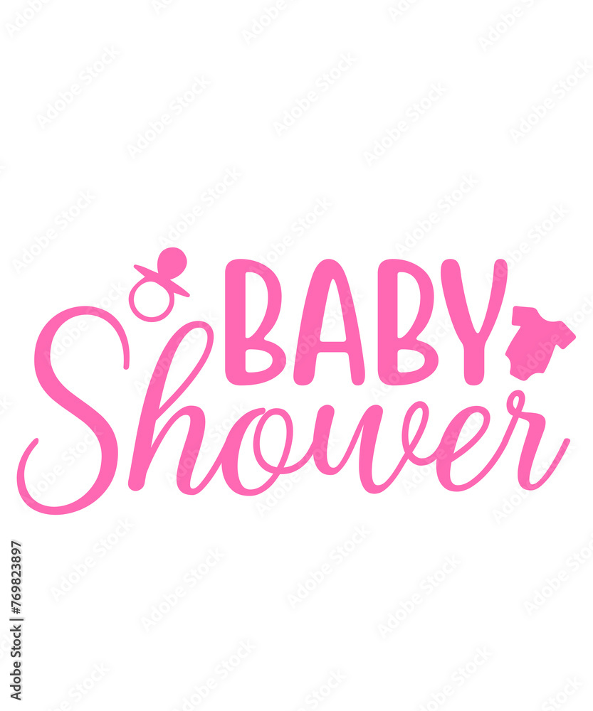 Baby shower typography design on plain white transparent isolated background for card, shirt, hoodie, sweatshirt, apparel, tag, mug, icon, poster or badge Baby shower typography design on plain white transparent isolated background for card, shirt, hoodie, sweatshirt, apparel, tag, mug, icon, poster or badge